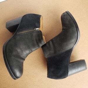 Sperry Top-Sider Leather/Suede Heel Booties 10M